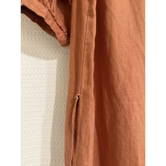 Town Clothes dress portobello clay Orange Size S‎ Linen rudy Jude  Loganlook - Picture 5 of 11